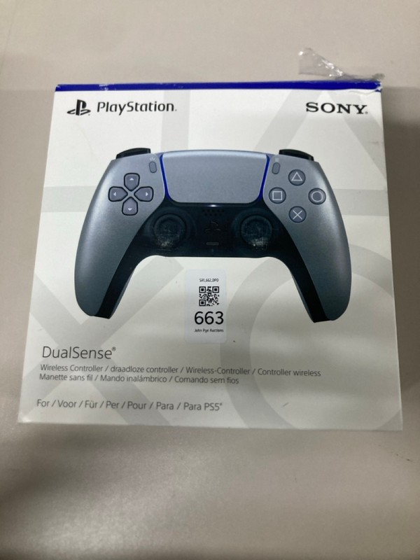 Lot 663  
            Nottingham SR1 - Delivery Only 

                
PLAYSTATION 5 DUAL SENSE WIRELESS CONTROLLER - STERLING SILVER - ORIGINAL RRP - £...