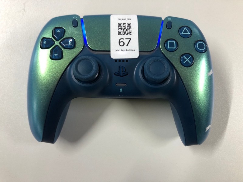 Lot 67  
            Nottingham SR1 - Delivery Only 

                
PLAYSTATION 5 DUAL SENSE WIRELESS CONTROLLER - CHROMA TEAL - ORIGINAL RRP - £74.99