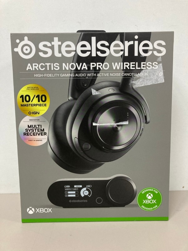 Lot 683  
            Nottingham SR1 - Delivery Only 

                
STEELSERIES ARCTIS NOVA PRO WIRELESS GAMING HEADSET (XBOX) - ORIGINAL RRP - £249.99
