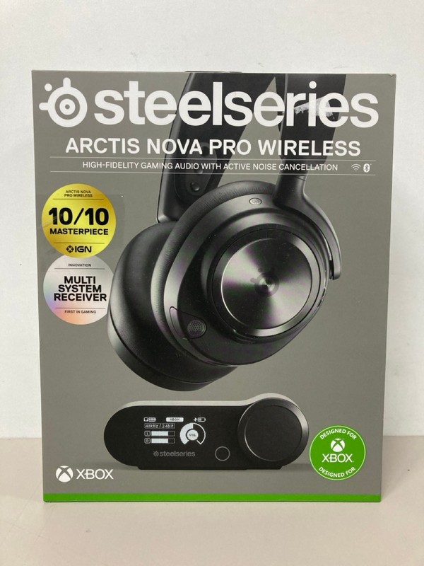 Lot 684  
            Nottingham SR1 - Delivery Only 

                
STEELSERIES ARCTIS NOVA PRO WIRELESS GAMING HEADSET (XBOX) - ORIGINAL RRP - £249.99