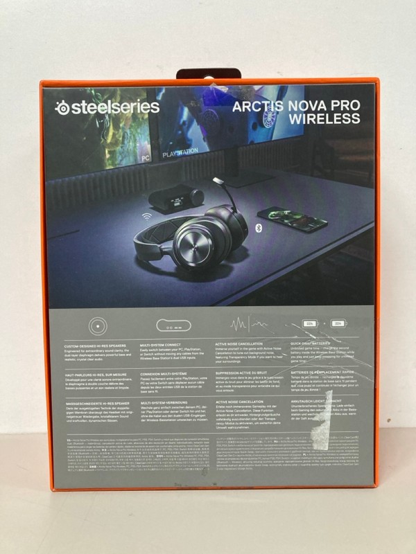 Lot 685  
            Nottingham SR1 - Delivery Only 

                
STEELSERIES ARCTIS NOVA PRO WIRELESS GAMING HEADSET (PLAYSTATION & PC) - ORIGINAL...