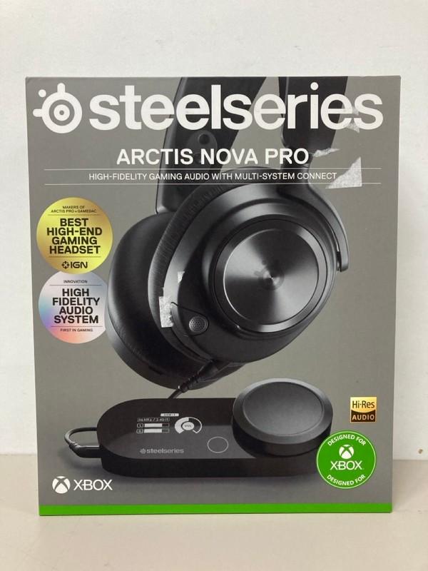 Lot 688  
            Nottingham SR1 - Delivery Only 

                
STEELSERIES ARCTIS NOVA PRO GAMING HEADSET (XBOX) - ORIGINAL RRP - £249.99