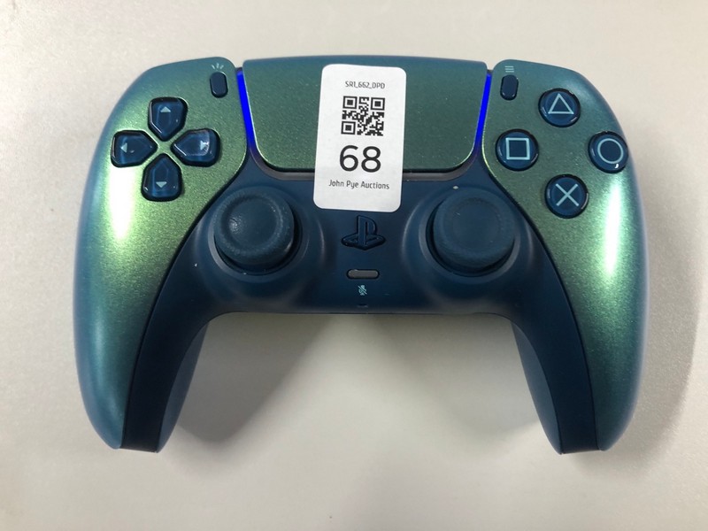 Lot 68  
            Nottingham SR1 - Delivery Only 

                
PLAYSTATION 5 DUAL SENSE WIRELESS CONTROLLER - CHROMA TEAL - ORIGINAL RRP - £74.99