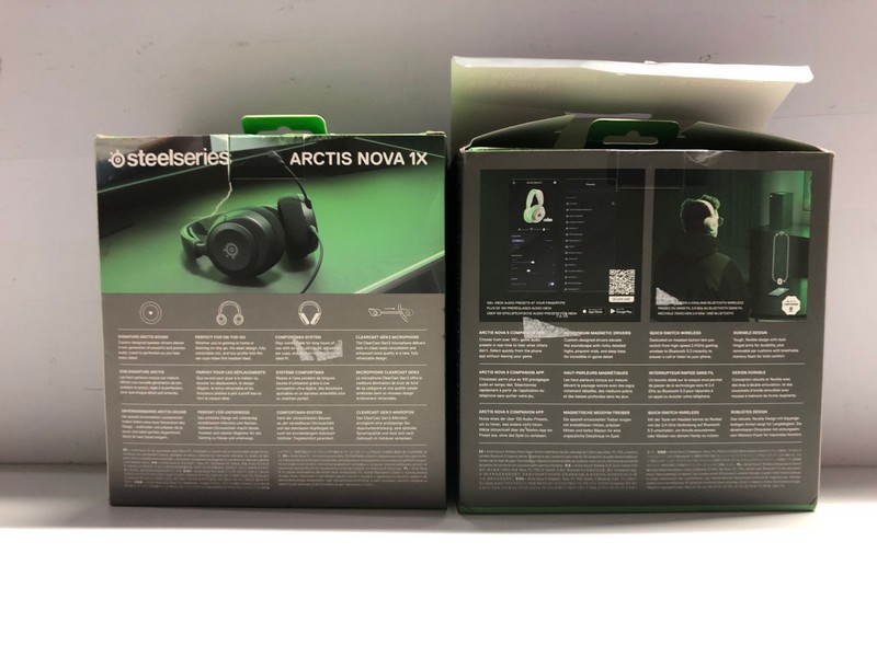 Lot 695  
            Nottingham SR1 - Delivery Only 

                
2 X STEELSERIES HEADSETS INC. ARCTIS NOVA 5X WIRELESS GAMING HEADSET (XBOX)