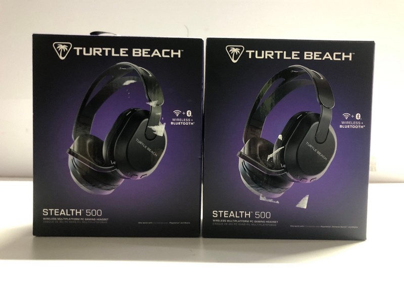 Lot 699  
            Nottingham SR1 - Delivery Only 

                
2 X TURTLE BEACH STEALTH 500 WIRELESS GAMING HEADSETS (PLAYSTATION, XBOX & PC) - ...