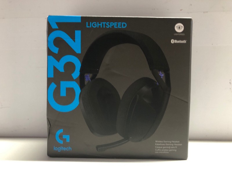 Lot 706  
            Nottingham SR1 - Delivery Only 

                
LOGITECH LIGHTSPEED G321 WIRELESS GAMING HEADSET (PLAYSTATION, XBOX & PC) - ORIGI...