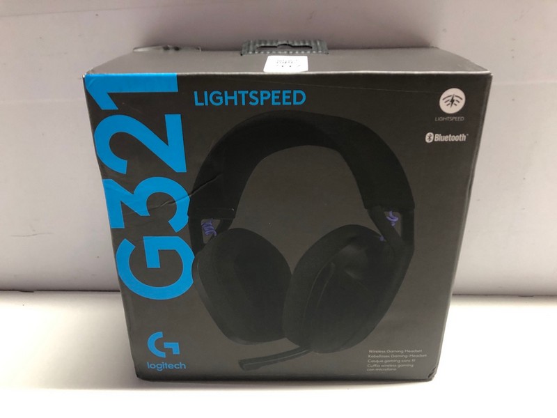 Lot 707  
            Nottingham SR1 - Delivery Only 

                
LOGITECH LIGHTSPEED G321 WIRELESS GAMING HEADSET (PLAYSTATION, XBOX & PC) - ORIGI...