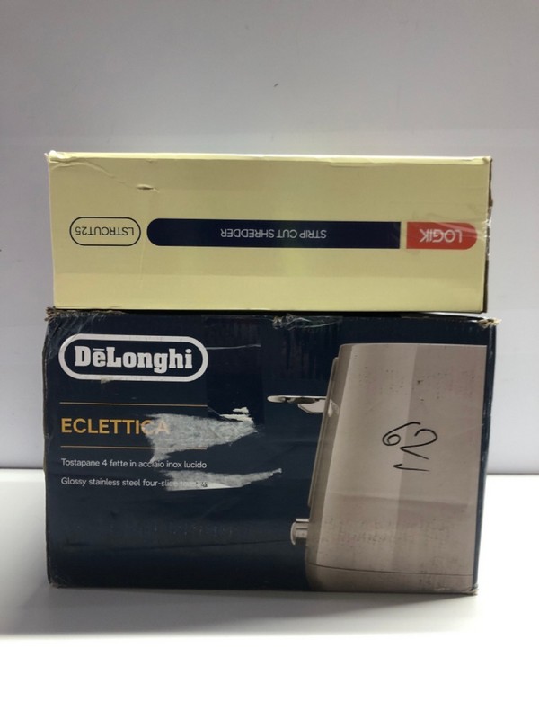 Lot 708  
            Nottingham SR1 - Delivery Only 

                
2 X APPLIANCES INC. DELONGHI ECLETTICA 4-SLICE TOASTER
