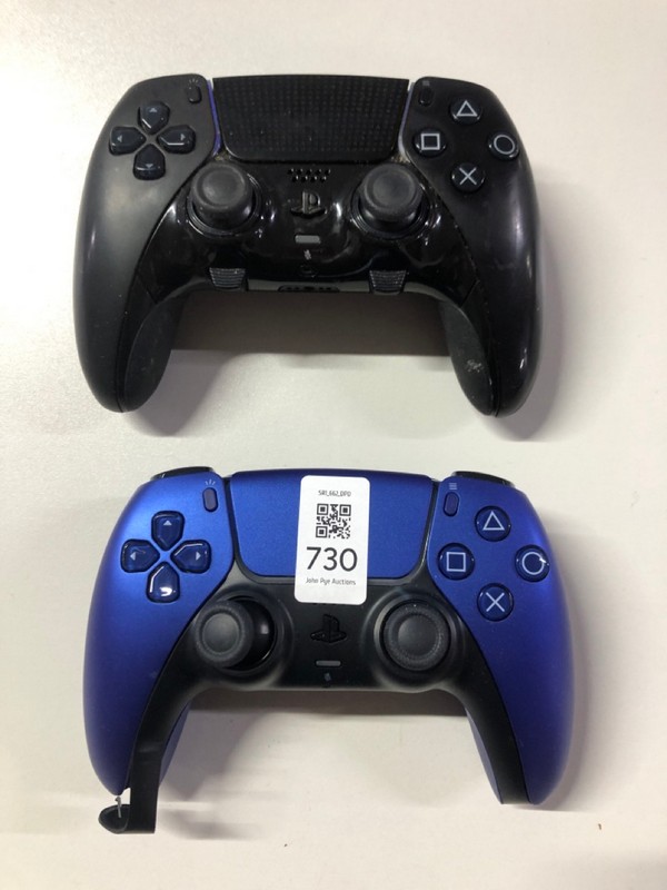 Lot 730  
            Nottingham SR1 - Delivery Only 

                
2 X PLAYSTATION 5 DUAL SENSE WIRELESS CONTROLLER (DAMAGED)