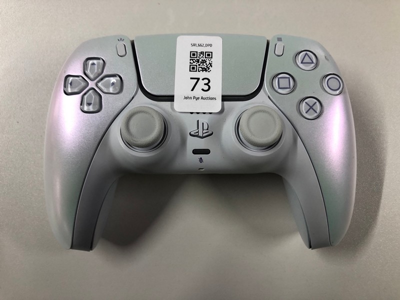 Lot 73  
            Nottingham SR1 - Delivery Only 

                
PLAYSTATION 5 DUAL SENSE WIRELESS CONTROLLER - CHROMA PEARL - ORIGINAL RRP - £74.99