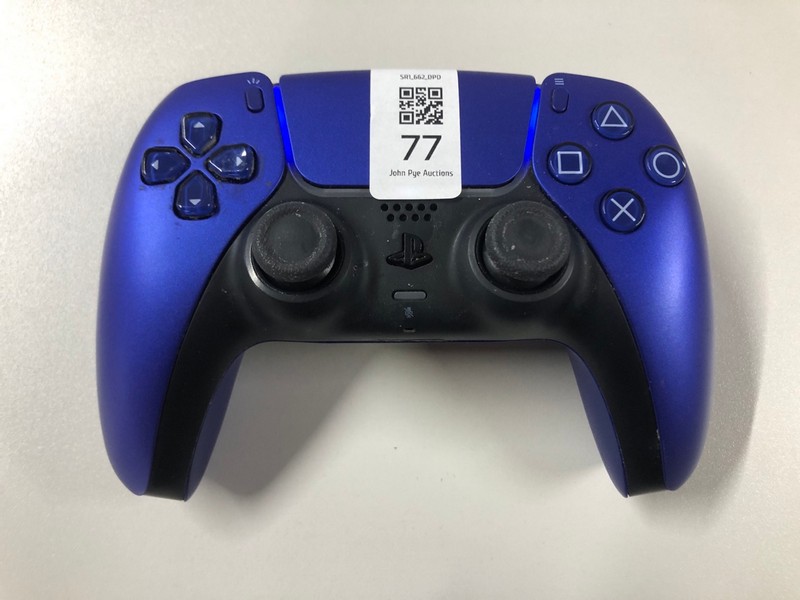 Lot 77  
            Nottingham SR1 - Delivery Only 

                
PLAYSTATION 5 DUAL SENSE WIRELESS CONTROLLER - COBALT BLUE - ORIGINAL RRP - £74.99
