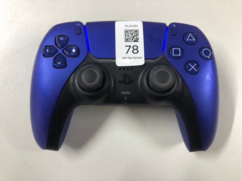 Lot 78  
            Nottingham SR1 - Delivery Only 

                
PLAYSTATION 5 DUAL SENSE WIRELESS CONTROLLER - COBALT BLUE - ORIGINAL RRP - £74.99