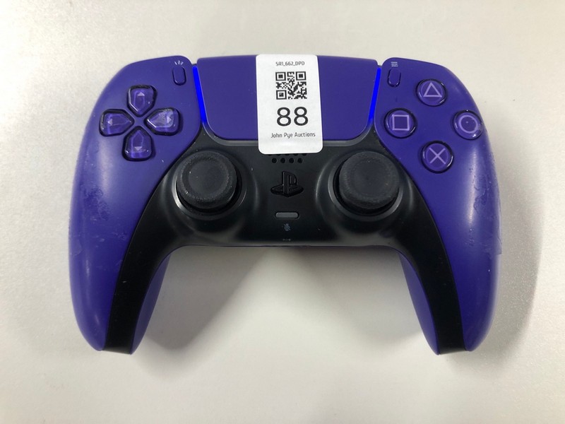 Lot 88  
            Nottingham SR1 - Delivery Only 

                
PLAYSTATION 5 DUAL SENSE WIRELESS CONTROLLER - GALACTIC PURPLE - ORIGINAL RRP - £...