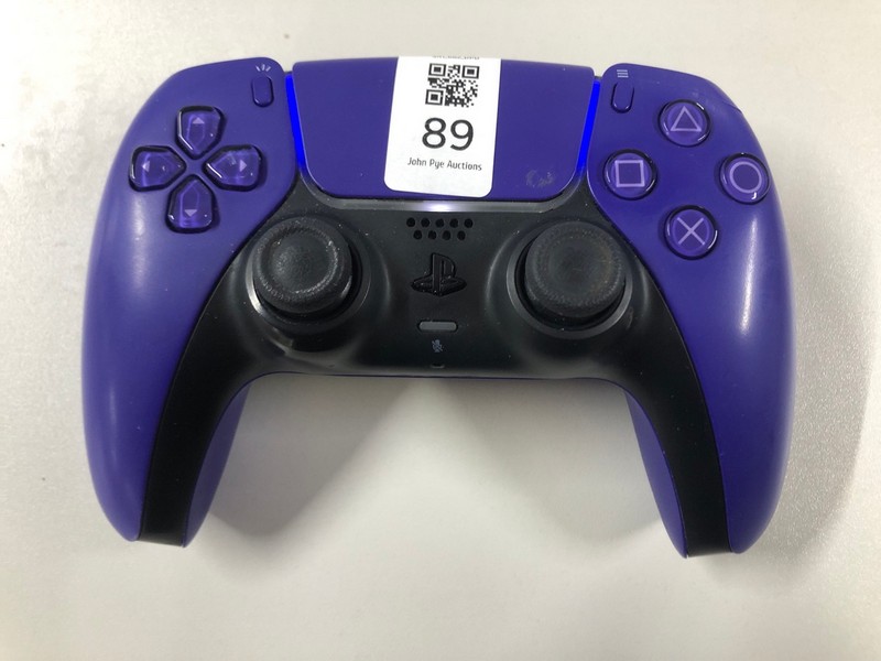 Lot 89  
            Nottingham SR1 - Delivery Only 

                
PLAYSTATION 5 DUAL SENSE WIRELESS CONTROLLER - GALACTIC PURPLE - ORIGINAL RRP - £...