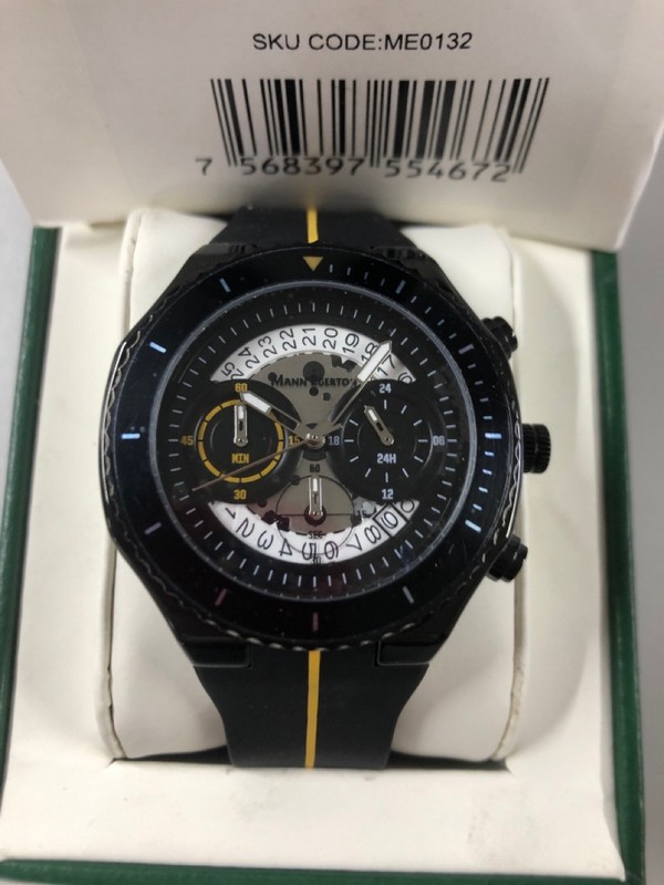 Lot 91  
            Nottingham SR1 - Delivery Only 

                
MANN EGERTON RAPTOR BLACK WHITE WATCH MODEL: ME0132