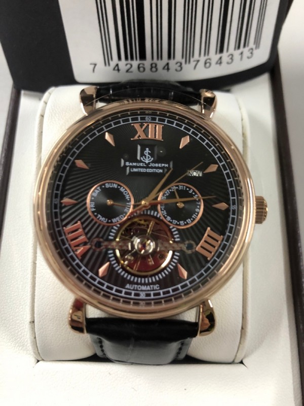 Lot 94  
            Nottingham SR1 - Delivery Only 

                
SAMUEL JOSEPH AUTOMATIC LIMITED EDITION ROSE GOLD WATCH MODEL: SJ0003
