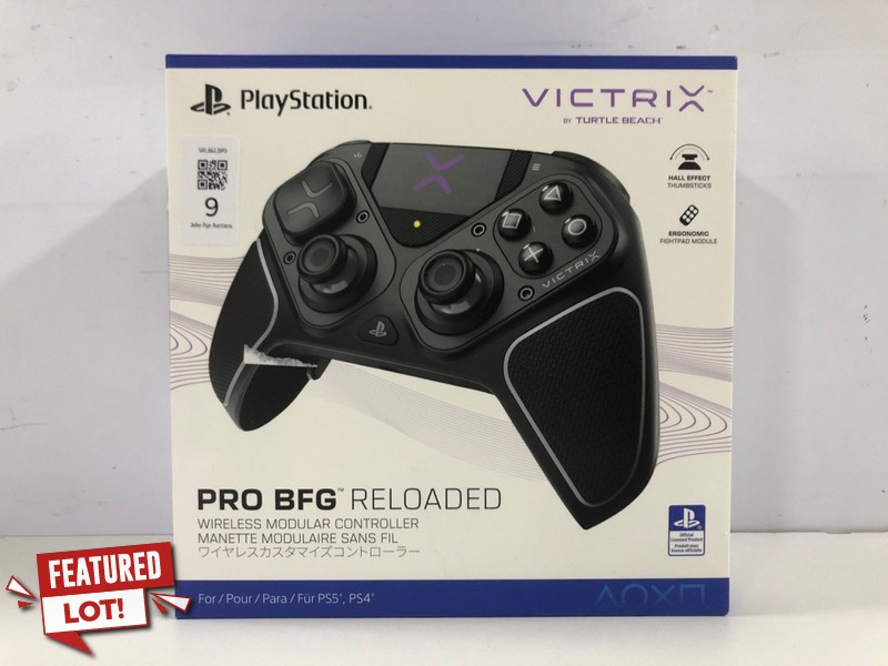 Lot 9  
            Nottingham SR1 - Delivery Only 

                
PLAYSTATION VICTRIX PRO BFG RELOADED WIRELESS MODULAR CONTROLLER - BLACK - ORIGIN...