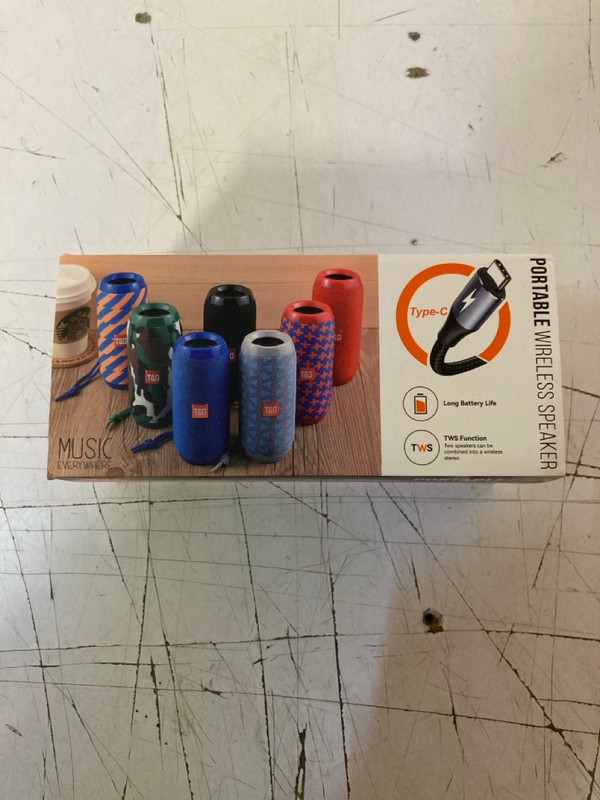 Lot 106  
            Nottingham SR3 - Delivery Only 

                
T&G PORTABLE WIRELESS SPEAKER MODEL NO: TG-117