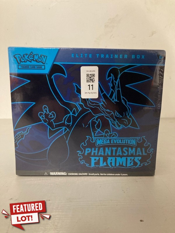 Lot 11  
            Nottingham SR3 - Delivery Only 

                
POKEMON MEGA EVOLUTION PHANTASMAL FLAMES TRADING CARD GAME