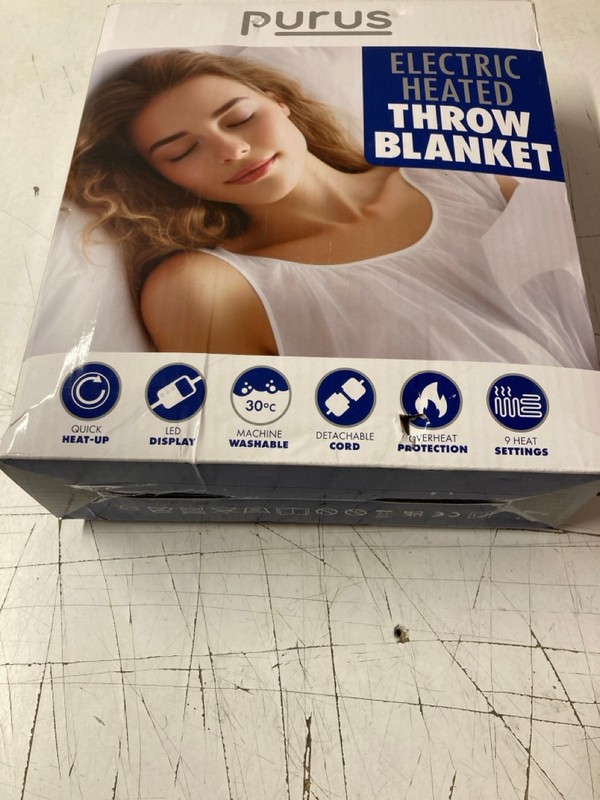 Lot 135  
            Nottingham SR3 - Delivery Only 

                
PURUS ELECTRIC HEATED THROW BLANKET