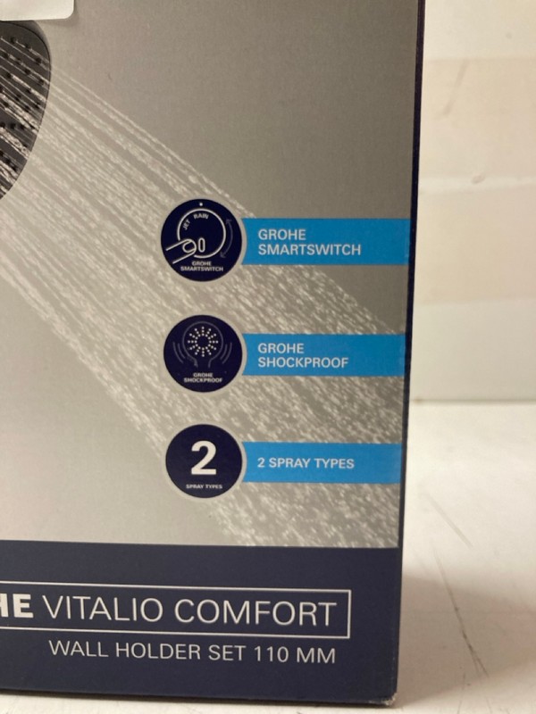 Lot 139  
            Nottingham SR3 - Delivery Only 

                
GROHE QUICKFIX VITALIO COMFORT WALL HOLDER