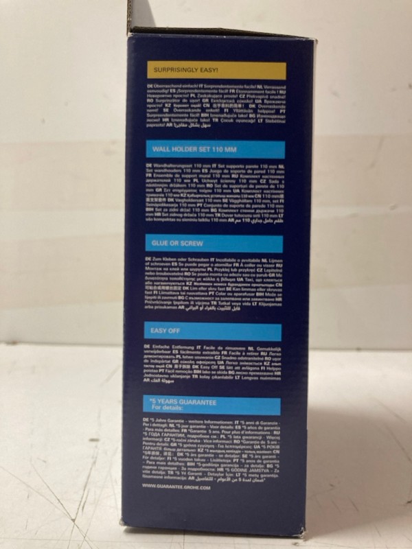 Lot 139  
            Nottingham SR3 - Delivery Only 

                
GROHE QUICKFIX VITALIO COMFORT WALL HOLDER