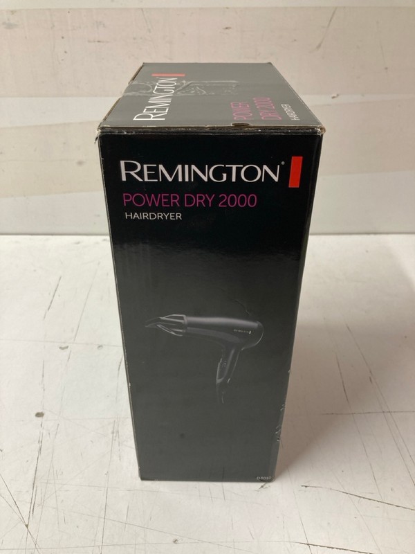 Lot 141  
            Nottingham SR3 - Delivery Only 

                
REMINGTON POWER DRY 2000 HAIR DRYER