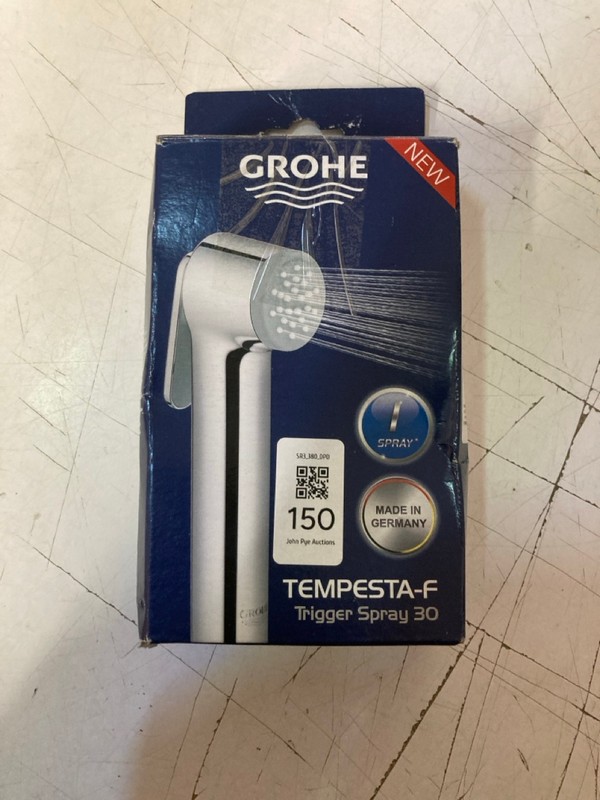 Lot 150  
            Nottingham SR3 - Delivery Only 

                
3 X ITEMS TO INCLUDE GROHE TEMPESTA F TRIGGER SPRAY 30