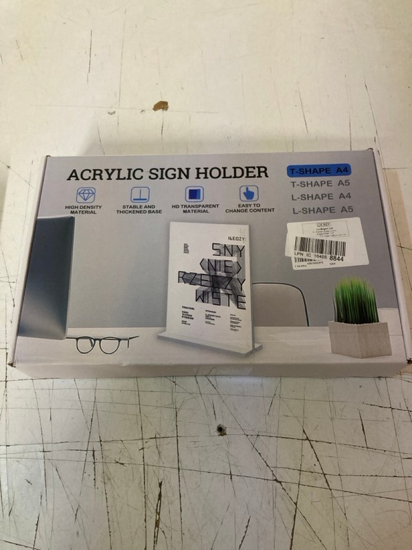 Lot 151  
            Nottingham SR3 - Delivery Only 

                
2 X ITEMS TO INCLUDE ACRYLIC SIGN HOLDER