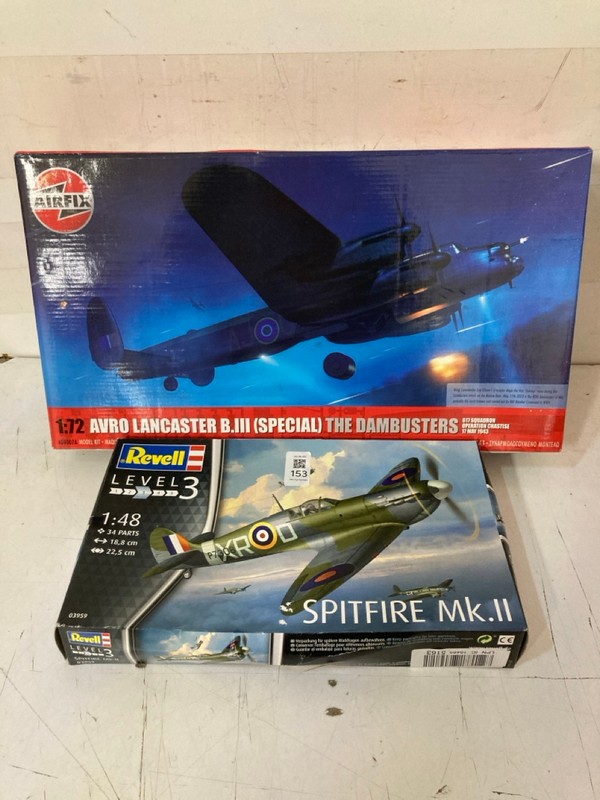 Lot 153  
            Nottingham SR3 - Delivery Only 

                
2 X ITEMS TO INCLUDE REVELL LEVEL 3 SPITFIRE MK.11