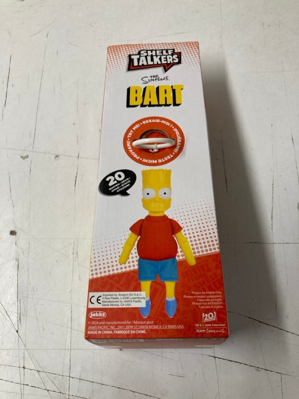 Lot 163  
            Nottingham SR3 - Delivery Only 

                
2 X ITEMS TO INCLUDE THE SIMPSONS BART SHELF TALKERS