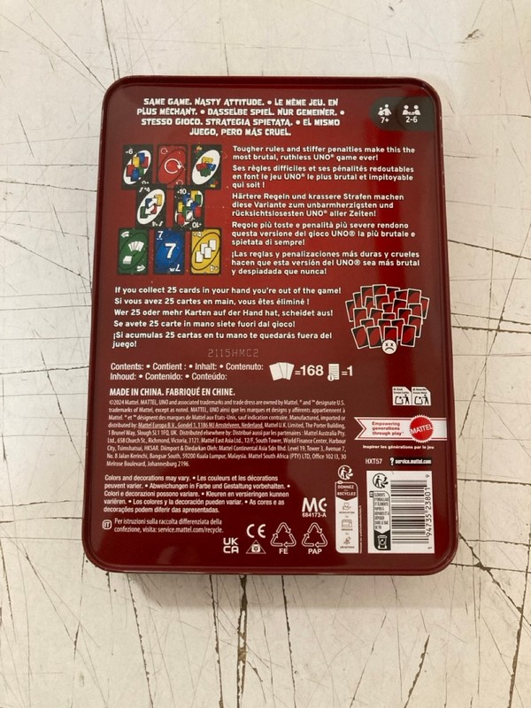 Lot 178  
            Nottingham SR3 - Delivery Only 

                
UNO SHOW EM NO MERCY