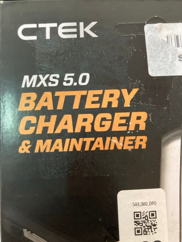 Lot 182  
            Nottingham SR3 - Delivery Only 

                
CTEK MXS 5.0 BATTERY CHARGER AND MAINTAINER