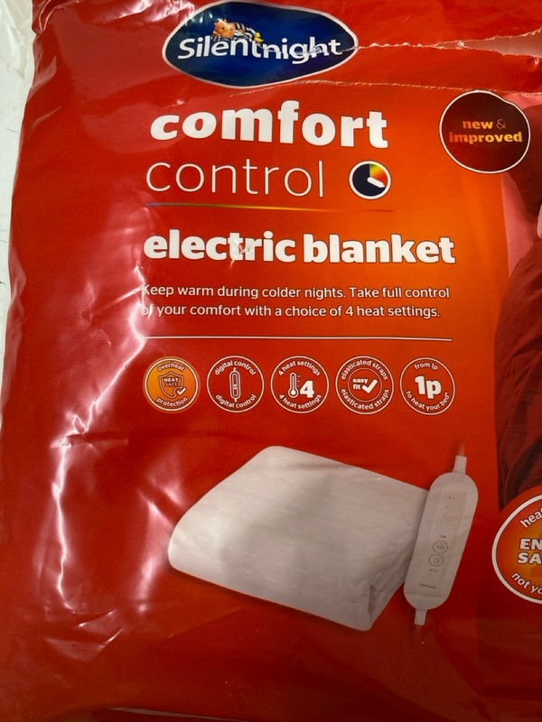 Lot 183  
            Nottingham SR3 - Delivery Only 

                
2 X SILENT NIGHT COMFORT CONTROL ELECTRIC BLANKET