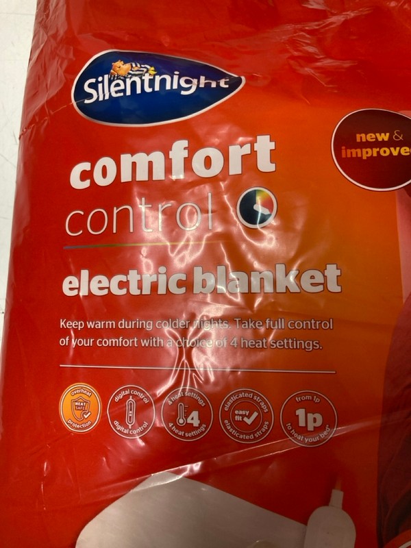 Lot 185  
            Nottingham SR3 - Delivery Only 

                
2 X SILENT NIGHT COMFORT CONTROL ELECTRIC BLANKET