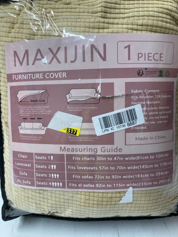 Lot 186  
            Nottingham SR3 - Delivery Only 

                
MAXIJIN EASY FIT STRETCH PROTECTOR COVER