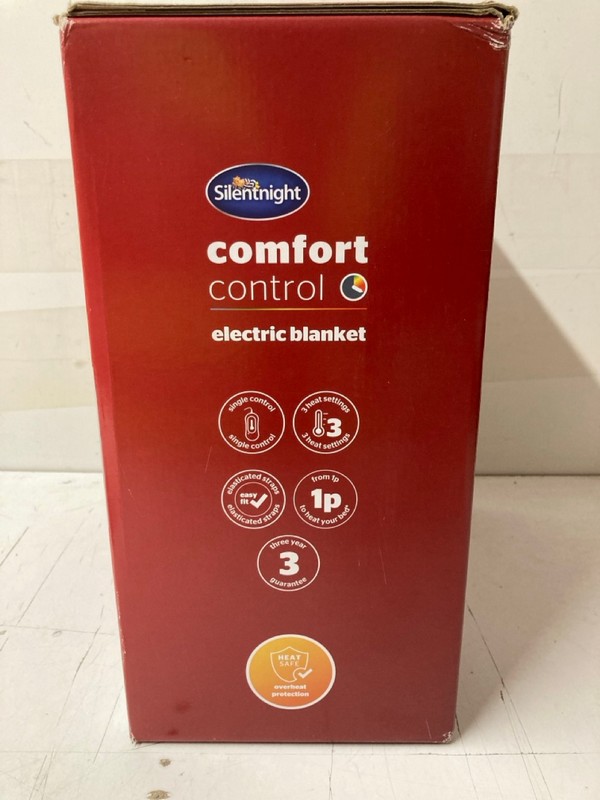 Lot 187  
            Nottingham SR3 - Delivery Only 

                
SILENT NIGHT COMFORT CONTROL ELECTRIC BLANKET