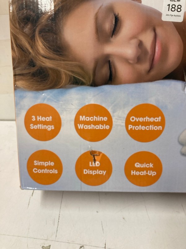 Lot 188  
            Nottingham SR3 - Delivery Only 

                
COZYTEK ELECTRIC BLANKET