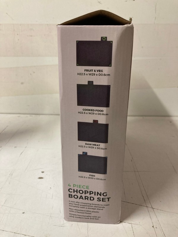 Lot 190  
            Nottingham SR3 - Delivery Only 

                
2 X ITEMS TO INCLUDE TOWER 4 PIECE CHOPPING BOARD SET - Image 4