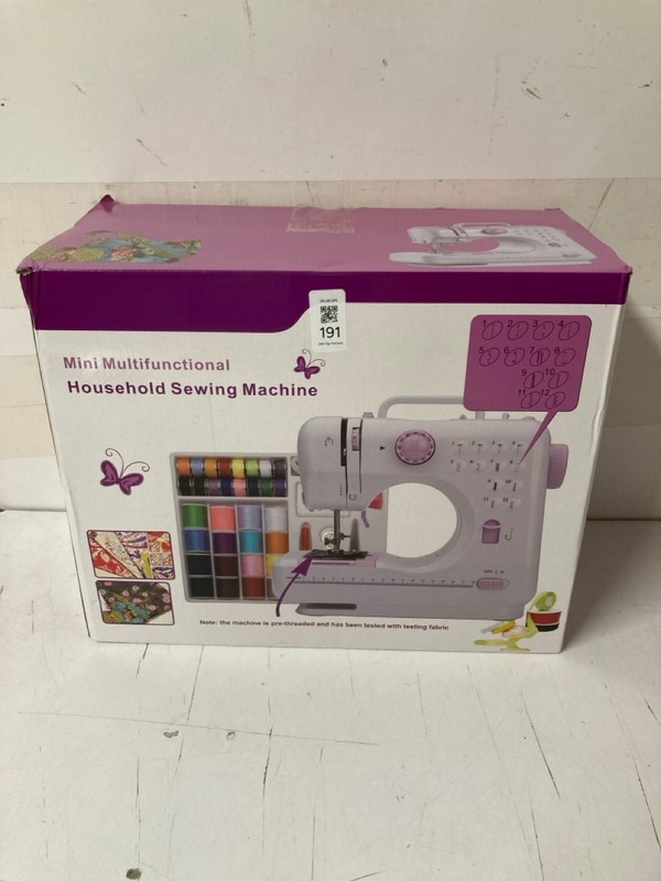 Lot 191  
            Nottingham SR3 - Delivery Only 

                
MINI MULTIFUNCTIONAL HOUSEHOLD SEWING MACHINE