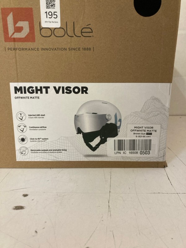 Lot 195  
            Nottingham SR3 - Delivery Only 

                
BOLLE MIGHT VISOR OFFWHITE MATTE