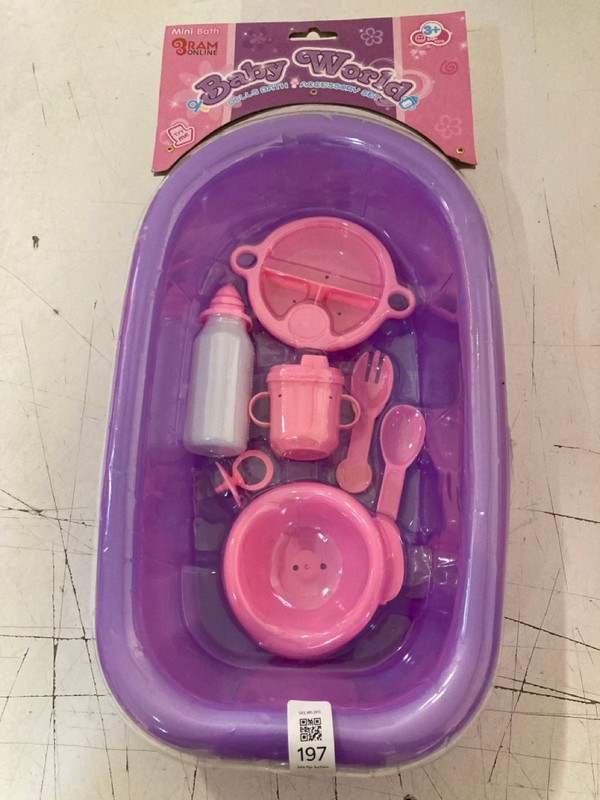Lot 197  
            Nottingham SR3 - Delivery Only 

                
2 X ITEMS TO INCLUDE BABY WORLD DOLLS BATH SET