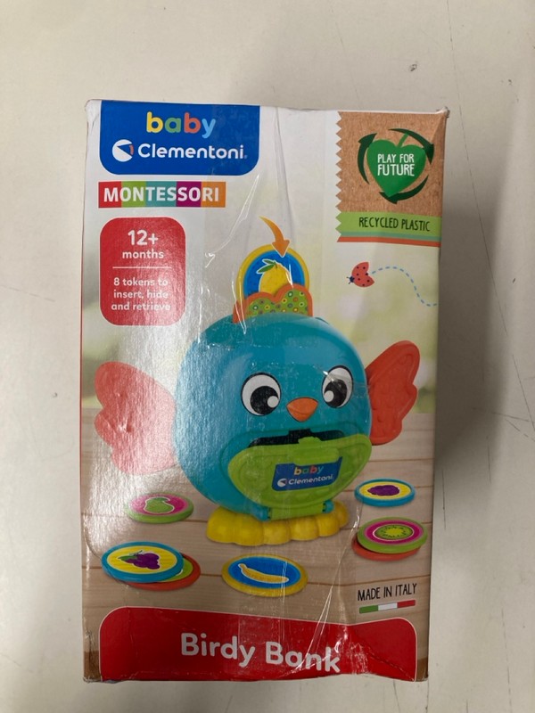 Lot 213  
            Nottingham SR3 - Delivery Only 

                
3 X ITEMS TO INCLUDE BABY CLEMENTONI BIRDY BANK