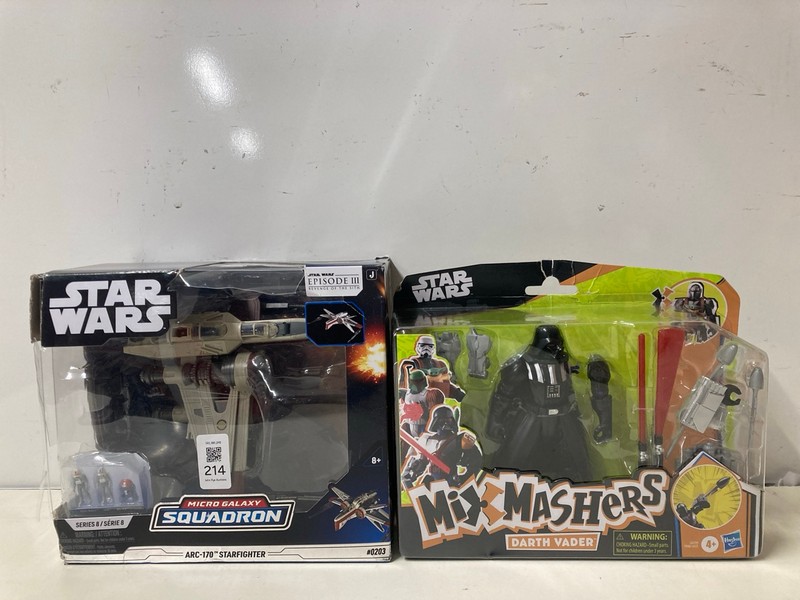 Lot 214  
            Nottingham SR3 - Delivery Only 

                
2 X ITEMS TO INCLUDE STAR WARS MICRO GALAXY SQUADRON