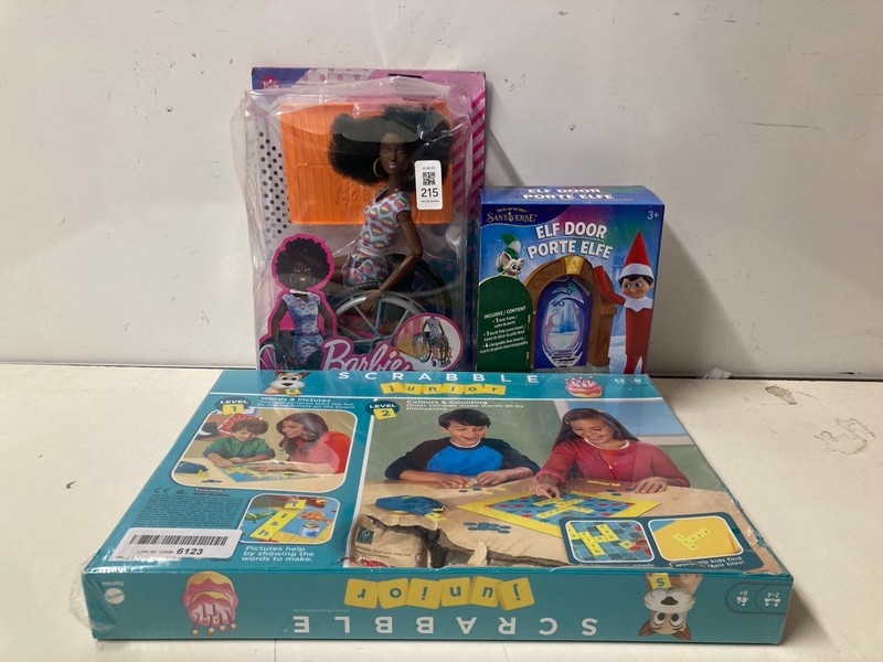 Lot 215  
            Nottingham SR3 - Delivery Only 

                
3 X ITEMS TO INCLUDE SANTAVERSE ELF DOOR