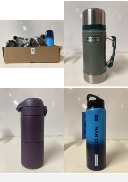 Lot 222  
            Nottingham SR3 - Delivery Only 

                
BOX OF ITEMS TO INCLUDE STANLEY FLASK