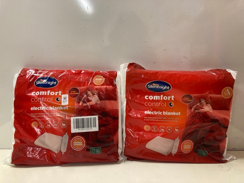 Lot 227  
            Nottingham SR3 - Delivery Only 

                
2 X SILENT NIGHT ELECTRIC BLANKET