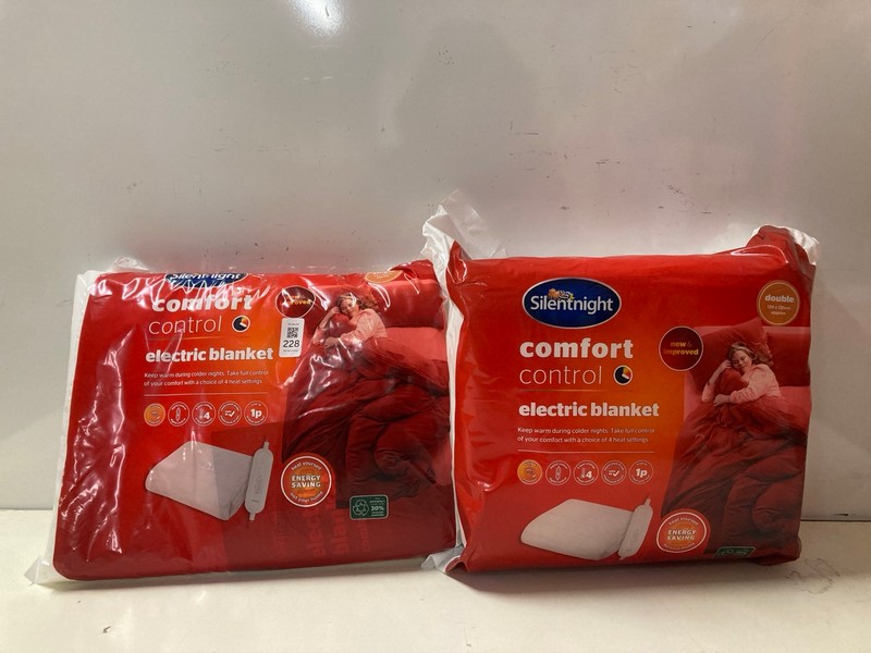 Lot 228  
            Nottingham SR3 - Delivery Only 

                
2 X SILENT NIGHT ELECTRIC BLANKET