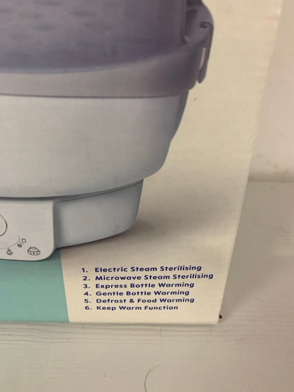 Lot 234  
            Nottingham SR3 - Delivery Only 

                
MAM ELECTRIC STERILISER