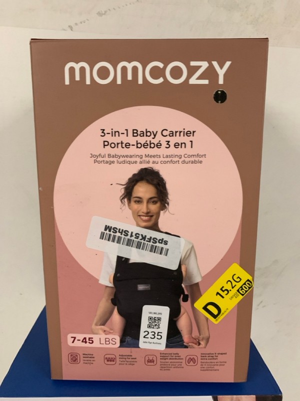 Lot 235  
            Nottingham SR3 - Delivery Only 

                
2 X ITEMS TO INCLUDE MOMCOZY 3 IN 1 BABY CARRIER - Image 2